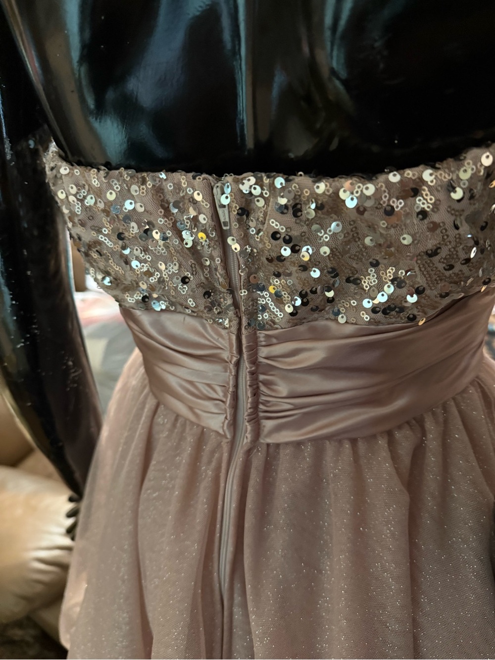 David’s Bridal Speechless Sparkle Dress size 3 - Picture 10 of 15